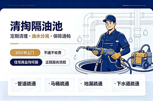 麻城清掏隔油池